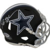 Deion Sanders Autographed Dallas Cowboys Black Matte Mini Helmet BAS 25067