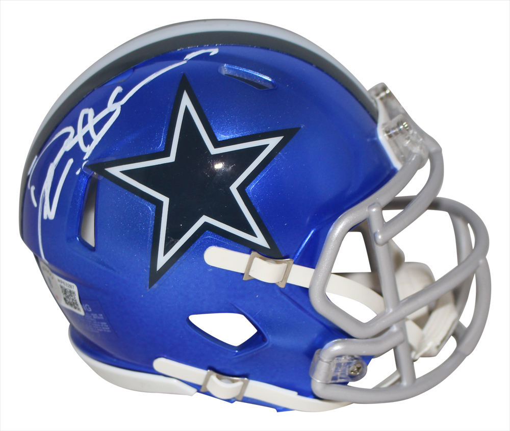 Deion Sanders Autographed Dallas Cowboys Flash Mini Helmet Beckett BAS
