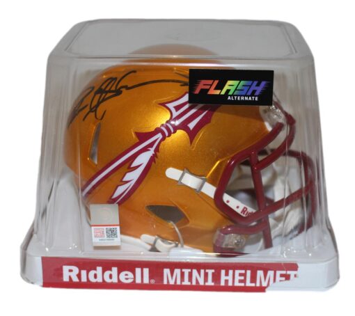 Deion Sanders Signed Florida State Seminoles Flash Speed Mini Helmet BAS