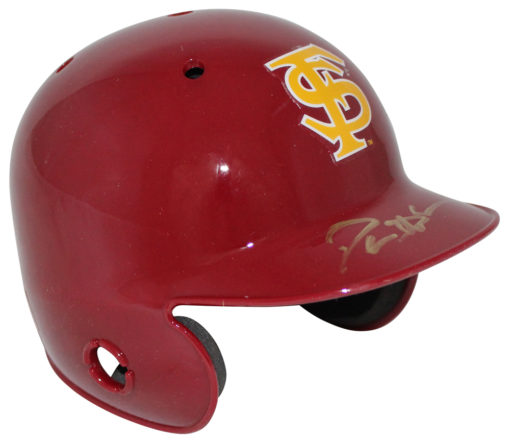 Deion Sanders Autographed Florida State Seminoles Mini Batting Helmet BAS 25718