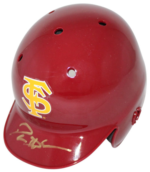 Deion Sanders Autographed Florida State Seminoles Mini Batting Helmet BAS 25718