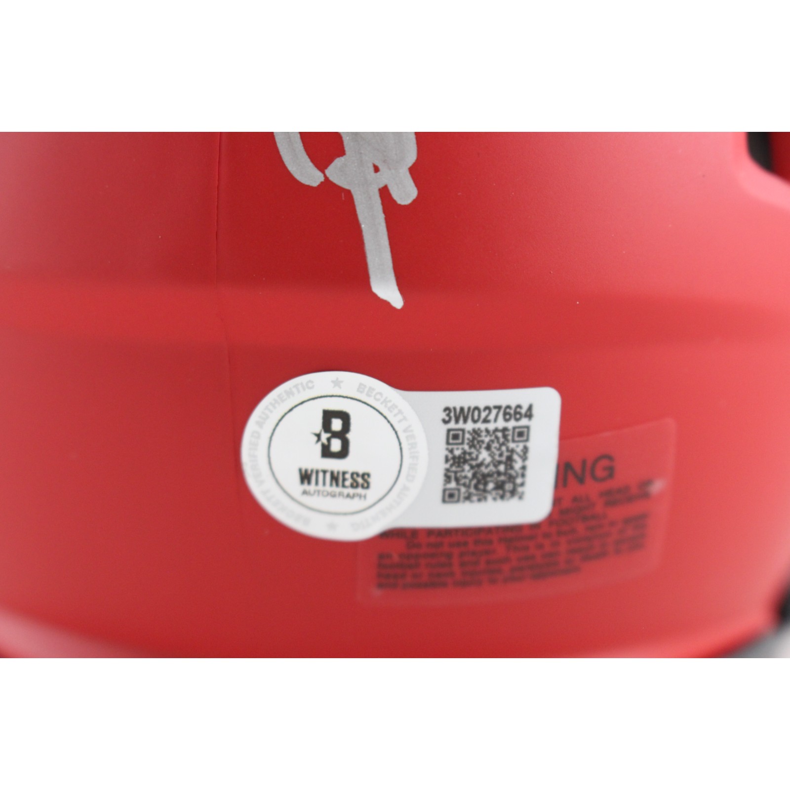 Deion Sanders Autographed Atlanta Falcons Rave Mini Helmet Beckett Witness 51733 4 Deion Sanders Autographed Atlanta Falcons Rave Mini Helmet Beckett Witness 51733