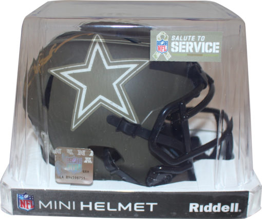 Deion Sanders Autographed Dallas Cowboys Salute Mini Helmet Beckett