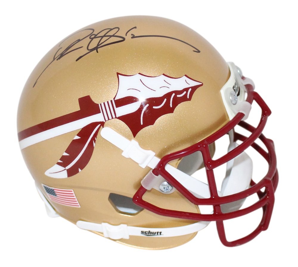 Deion Sanders Autographed Florida State Seminoles Mini Helmet Beckett