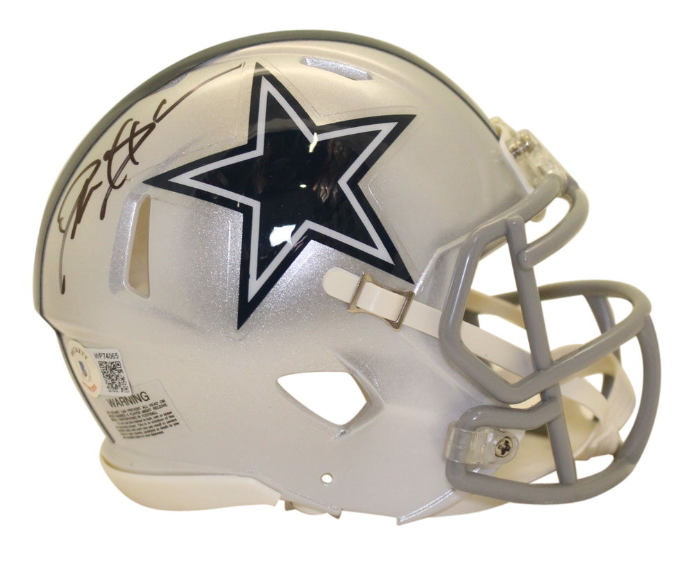 Deion Sanders Autographed Dallas Cowboys Speed Mini Helmet Beckett