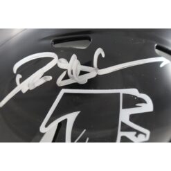 Deion Sanders Autographed Atlanta Falcons TB Mini Helmet Beckett Witness 51735