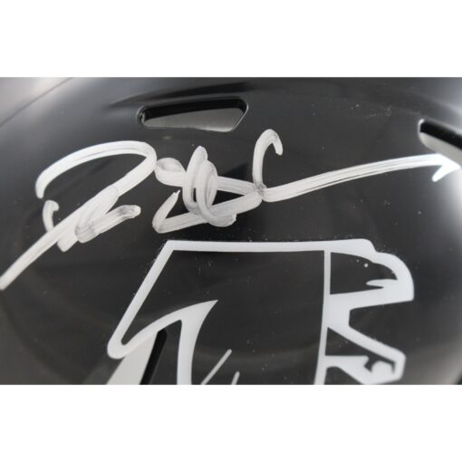 Deion Sanders Autographed Atlanta Falcons TB Mini Helmet Beckett Witness 51735