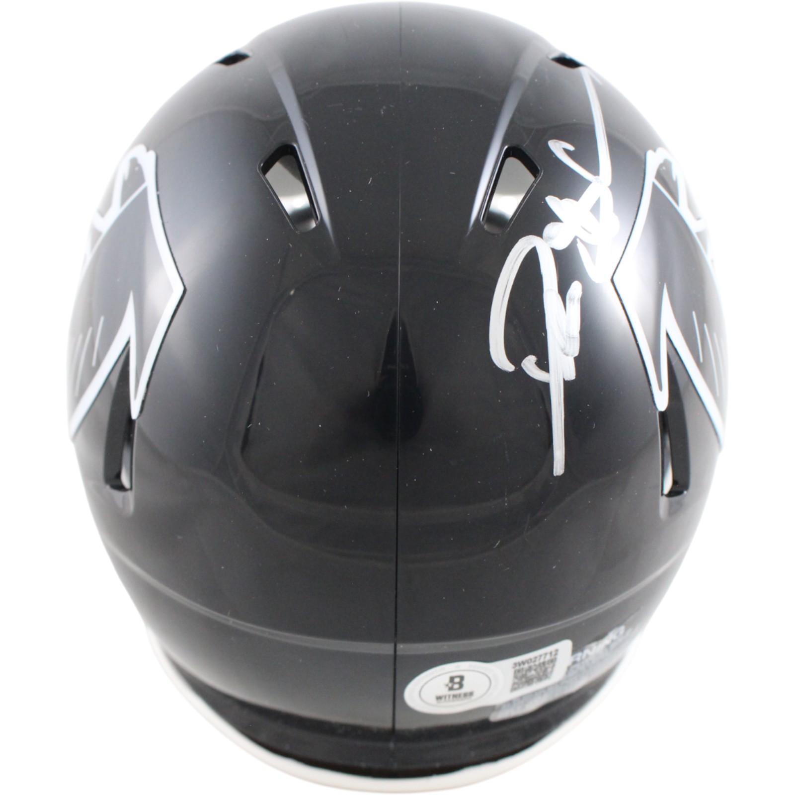 Deion Sanders Autographed Atlanta Falcons TB Mini Helmet Beckett Witness 51735 3 Deion Sanders Autographed Atlanta Falcons TB Mini Helmet Beckett Witness 51735