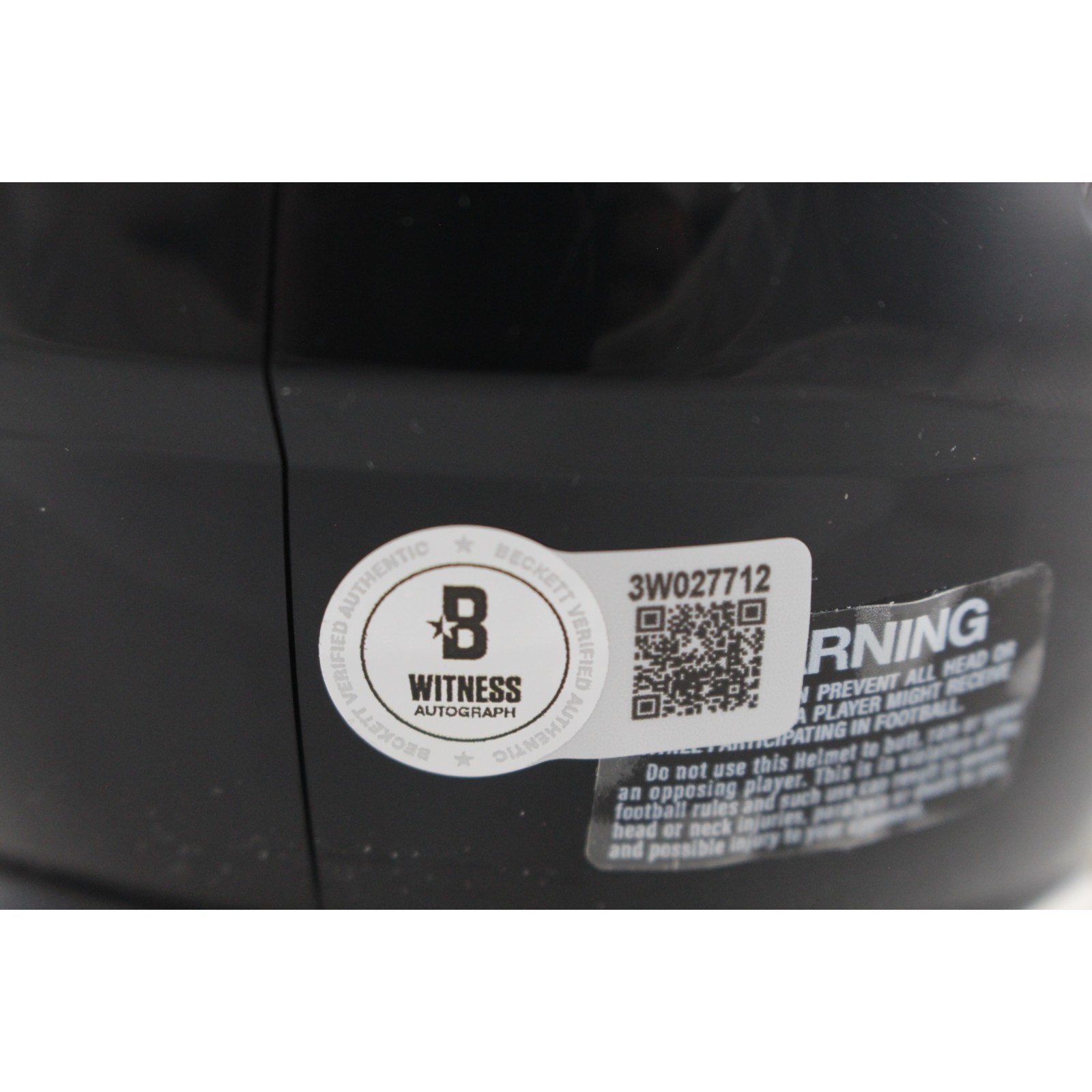 Deion Sanders Autographed Atlanta Falcons TB Mini Helmet Beckett Witness 51735 4 Deion Sanders Autographed Atlanta Falcons TB Mini Helmet Beckett Witness 51735