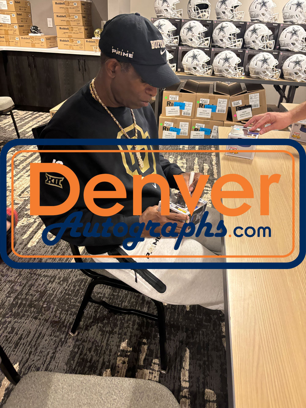 Deion Sanders Autographed Dallas Cowboys Funk Pop! #92 Beckett Witness 51743 7 Deion Sanders Autographed Dallas Cowboys Funk Pop! #92 Beckett Witness 51743