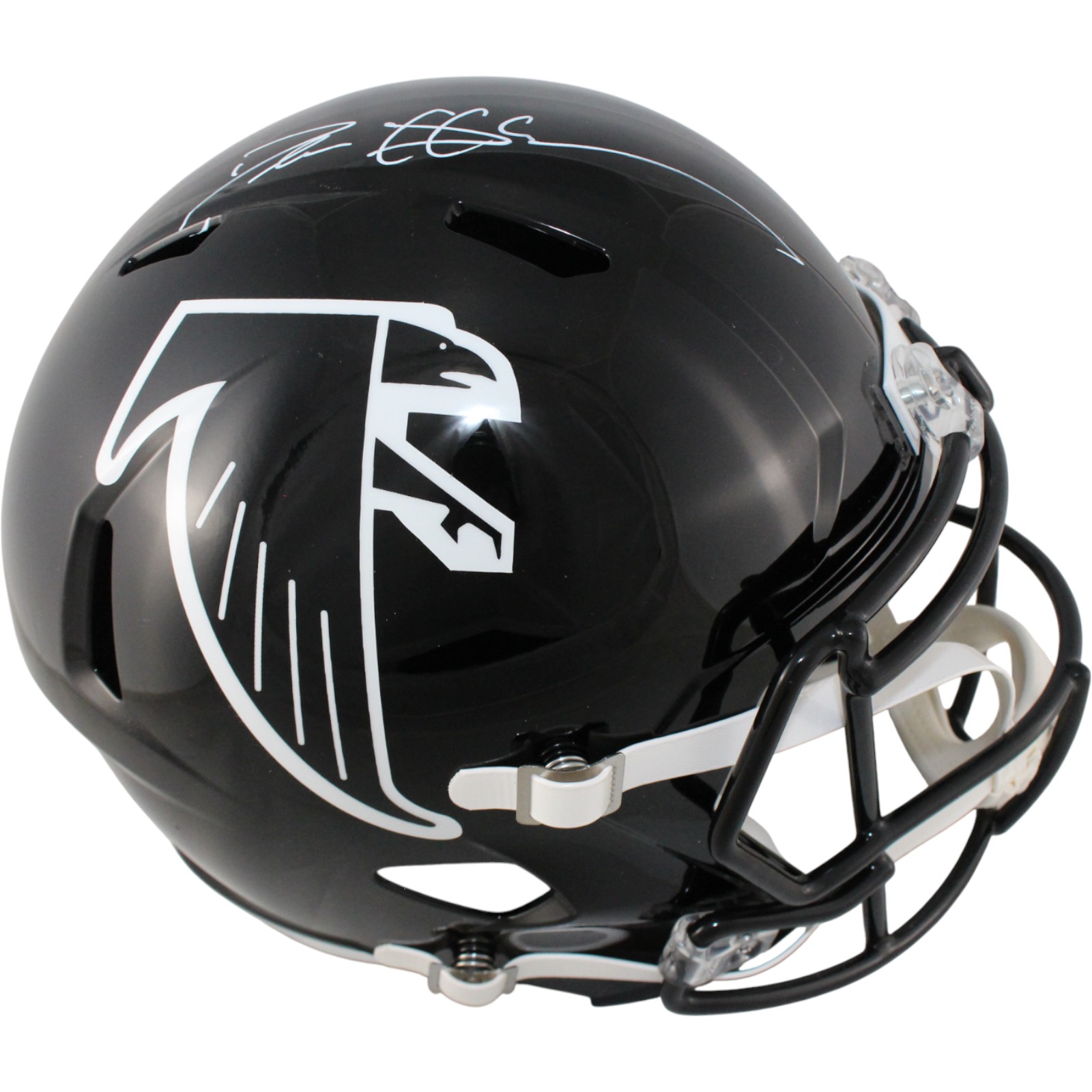 Deion Sanders Autographed Atlanta Falcons F/S TB 90-02 Helmet Beckett W 53367