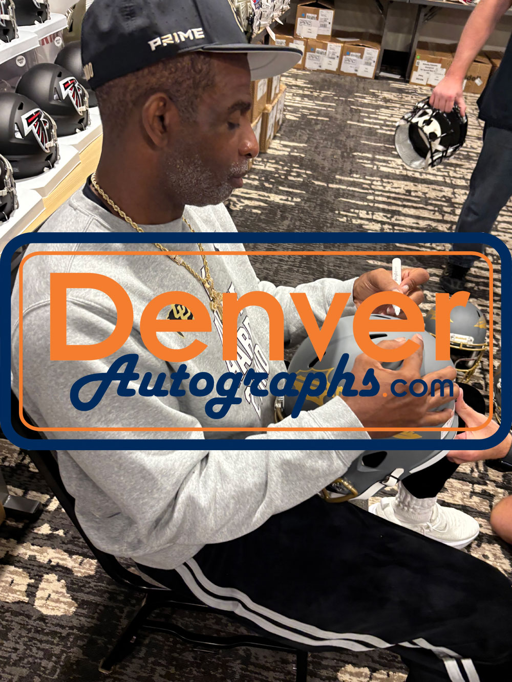 Deion Sanders Autographed Florida State Seminoles F/S Slate Helmet Beckett 53365 6 Deion Sanders Autographed Florida State Seminoles F/S Slate Helmet Beckett 53365