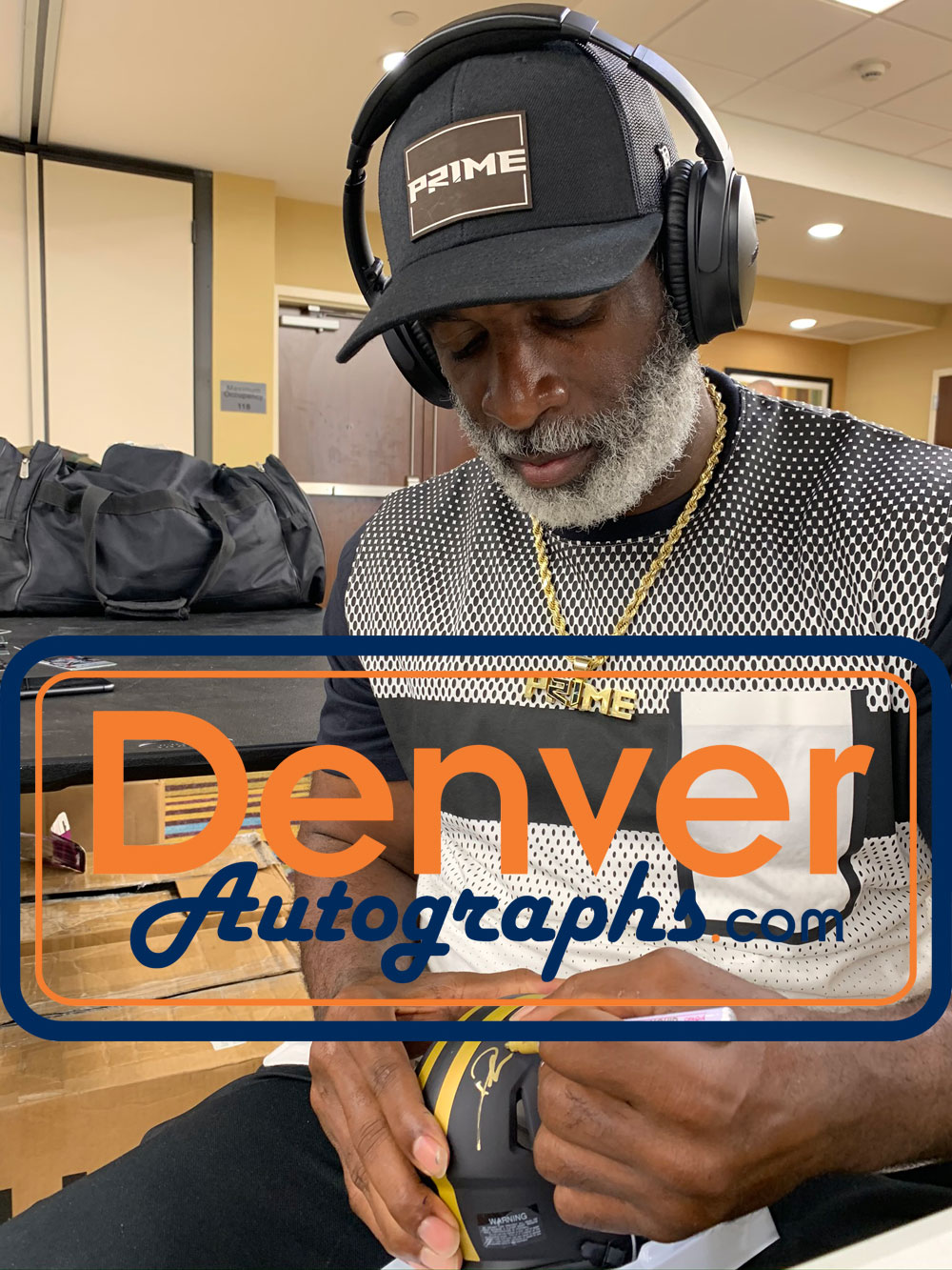 Deion Sanders Autographed San Francisco 49ers Eclipse Mini Helmet BAS