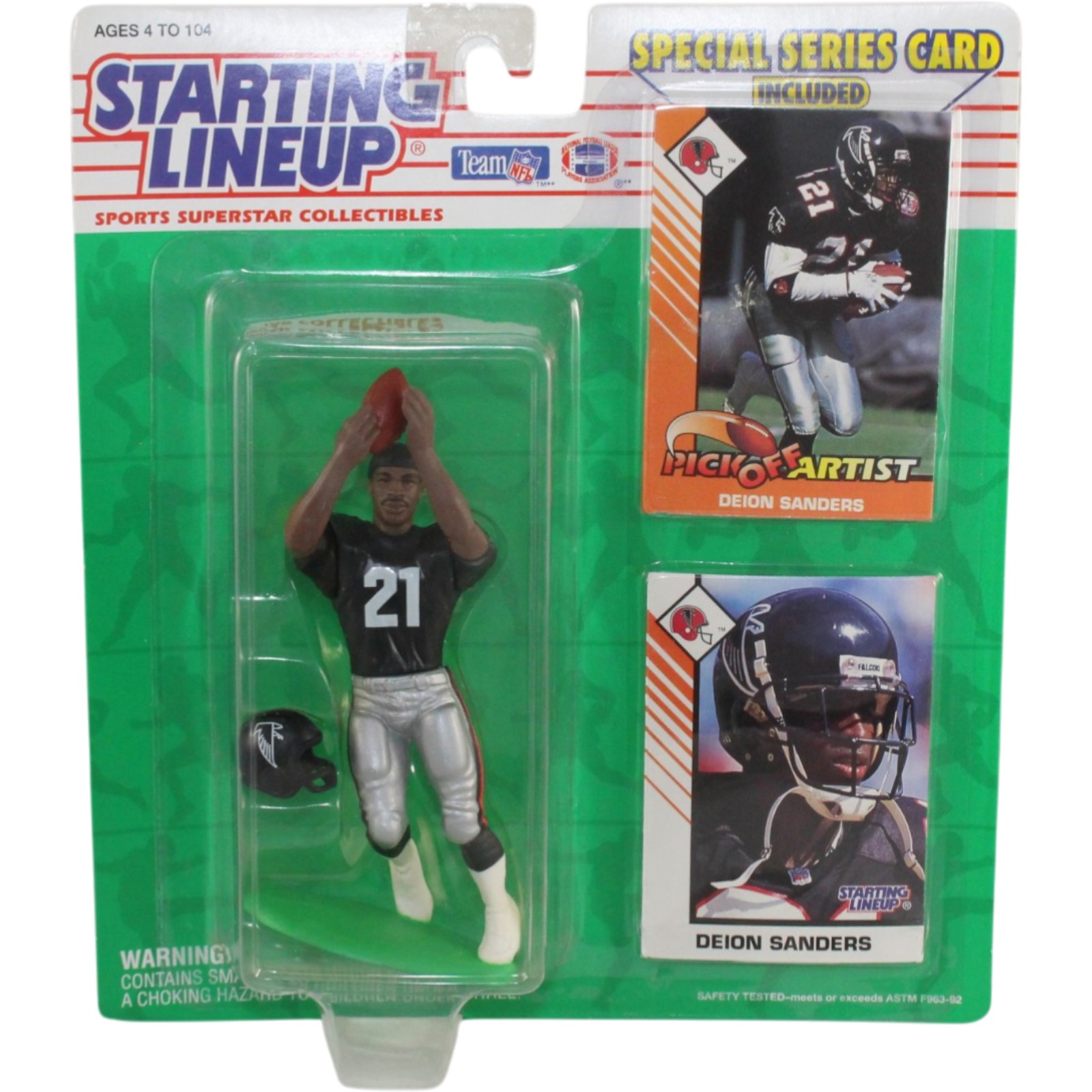 Deion Sanders Atlanta Falcons 1993 Kenner Starting Lineup Figure 55339