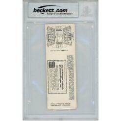 Deion Sanders Autographed Florida State Seminoles 1988 Ticket Beckett 53104