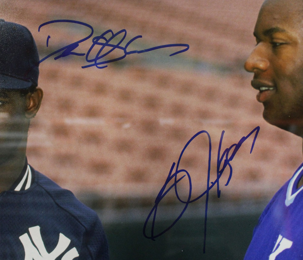 Deion Sanders & Bo Jackson Autographed/Signed Framed 16×20 Photo BAS