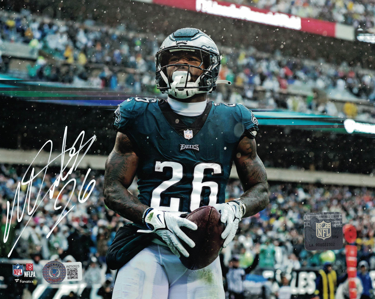 Miles Sanders Autographed/Signed Philadelphia Eagles 8x10 Photo Beckett