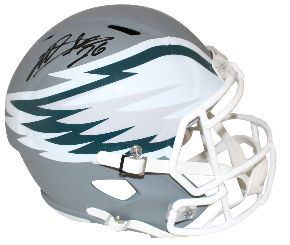 Miles Sanders Autographed/Signed Philadelphia Eagles AMP Helmet JSA 28023