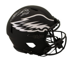 Miles Sanders Signed Philadelphia Eagles Authentic Eclipse Helmet Beckett