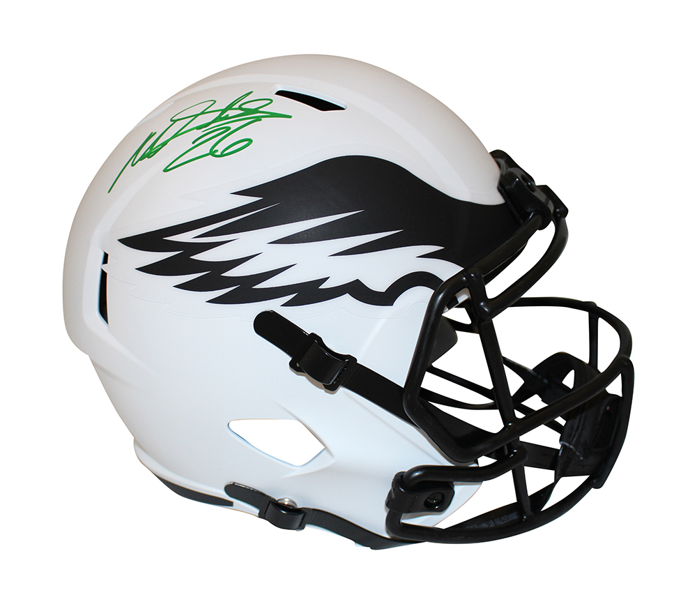Miles Sanders Signed Philadelphia Eagles F/S Lunar Speed Helmet Beckett