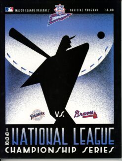 San Diego Padres vs. Atlanta Braves 1998 NLCS MLB Playoff Official Program 55961
