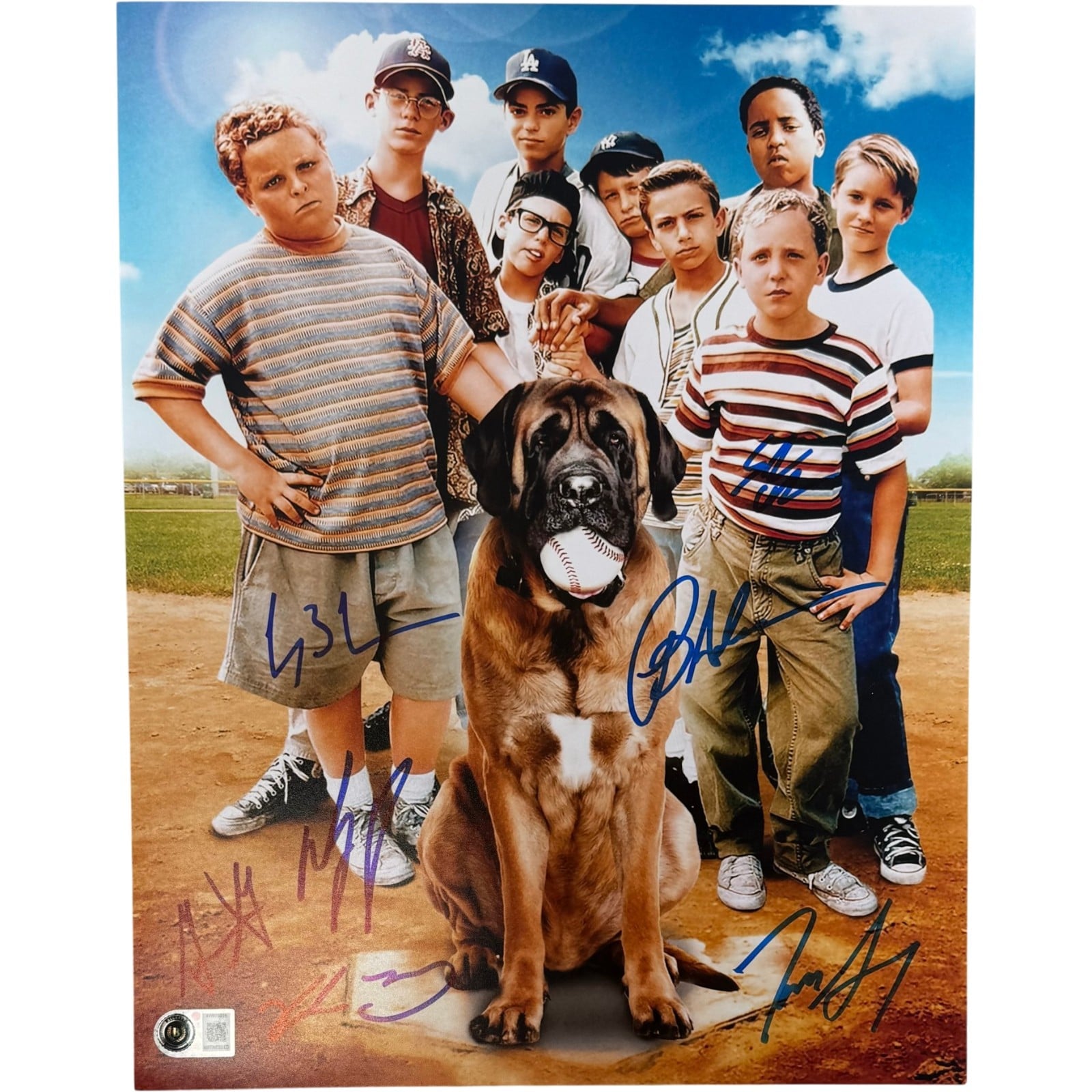 Sandlot Autographed/Signed Sandlot 11x14 Photo Home Plate Beckett WIT 58322 1 Sandlot Autographed/Signed Sandlot 11x14 Photo Home Plate Beckett WIT 58322