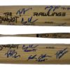 The Sandlot Autographed Blonde Rawlings Baseball Bat 6 Sigs Squints BAS 25628