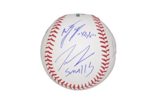 Sandlot Signed OML Baseball Tom Guiry Patrick Renna (HAM) +6 Sigs BAS