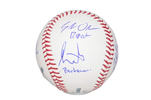 Sandlot Signed OML Baseball Tom Guiry Patrick Renna (HAM) +6 Sigs BAS