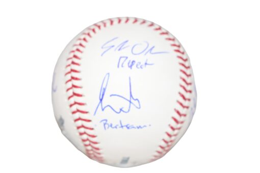 Sandlot Signed OML Baseball Tom Guiry Patrick Renna (HAM) +6 Sigs BAS