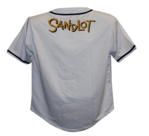 The Sandlot Autographed/Signed White XL Jersey 6 Sigs Tom Guiry BAS 25623