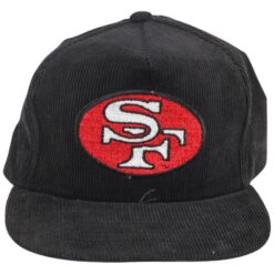 San Francisco 49ers Vintage Black Corduroy Snapback Hat 56012