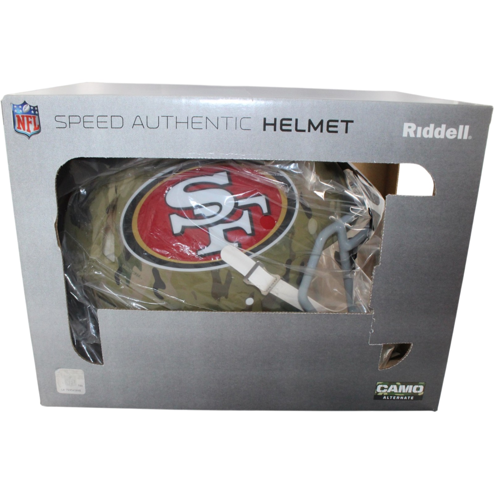 San Francisco 49ers Full Size Authentic Camo Helmet Riddell New In Box 26446 6 San Francisco 49ers Full Size Authentic Camo Helmet Riddell New In Box 26446