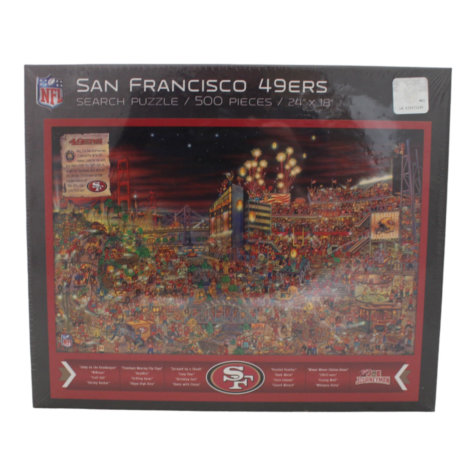 San Francisco 49ers 18"x24" YouTheFan 500 Piece Joe Journeyman Puzzle