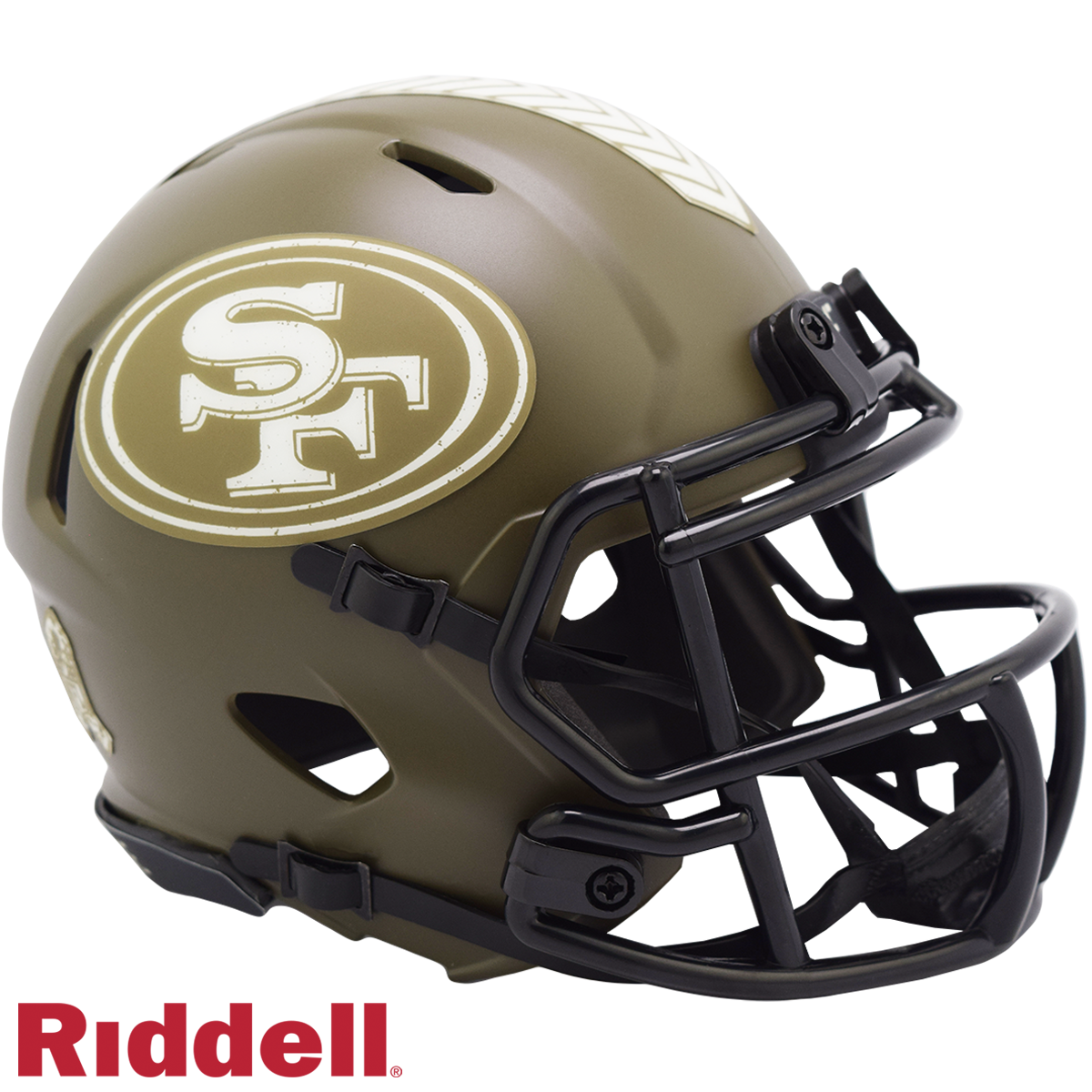 San Francisco 49ers Riddell New In Box 2022 Salute to Service Mini Helmet 35205