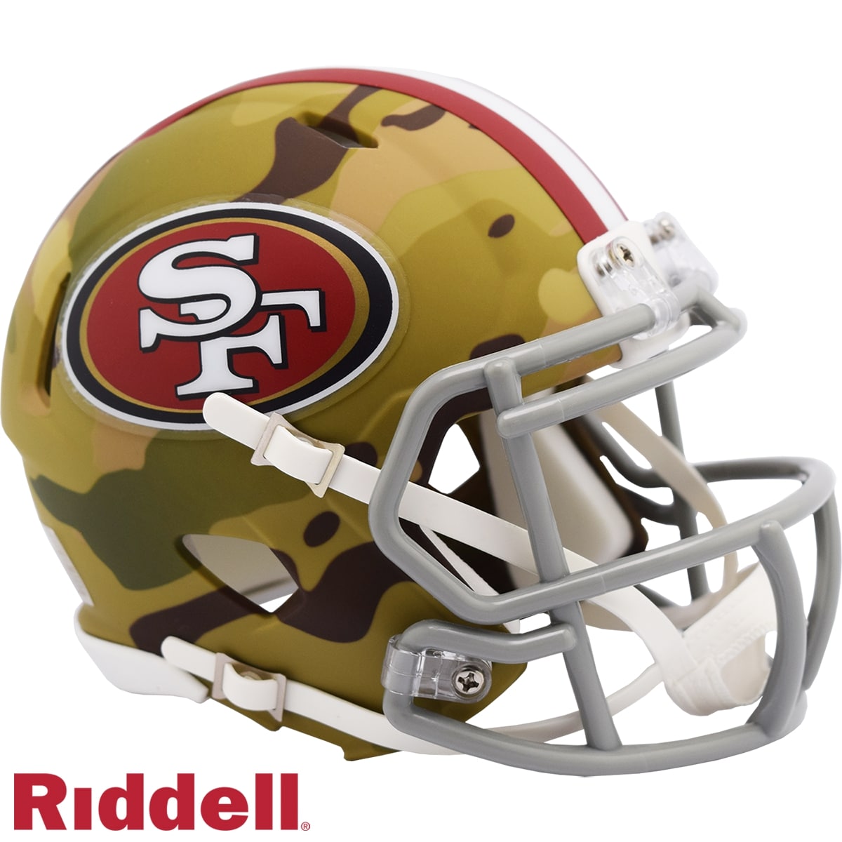 San Francisco 49ers Riddell New In Box Limited Edition Camo Mini Helmet 26463