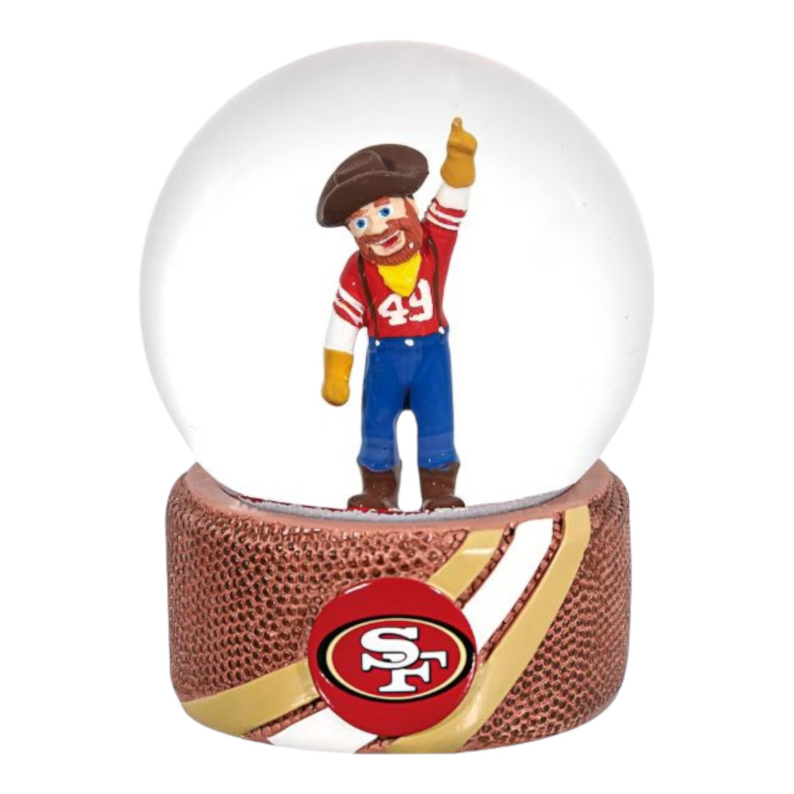San Francisco 49ers Decorative Water Snow Globe Mascot