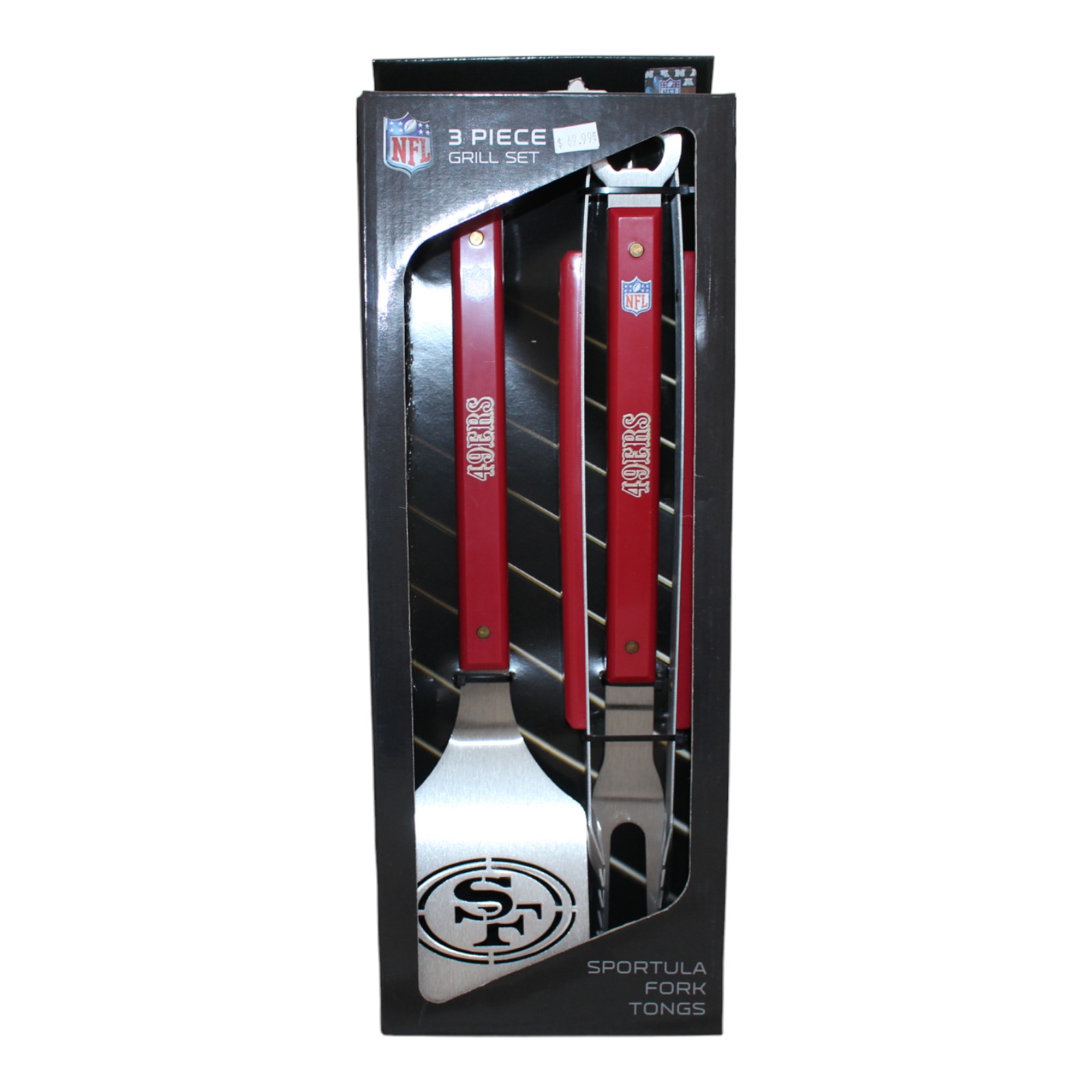 San Francisco 49ers Sportula 3 Piece Grill Set