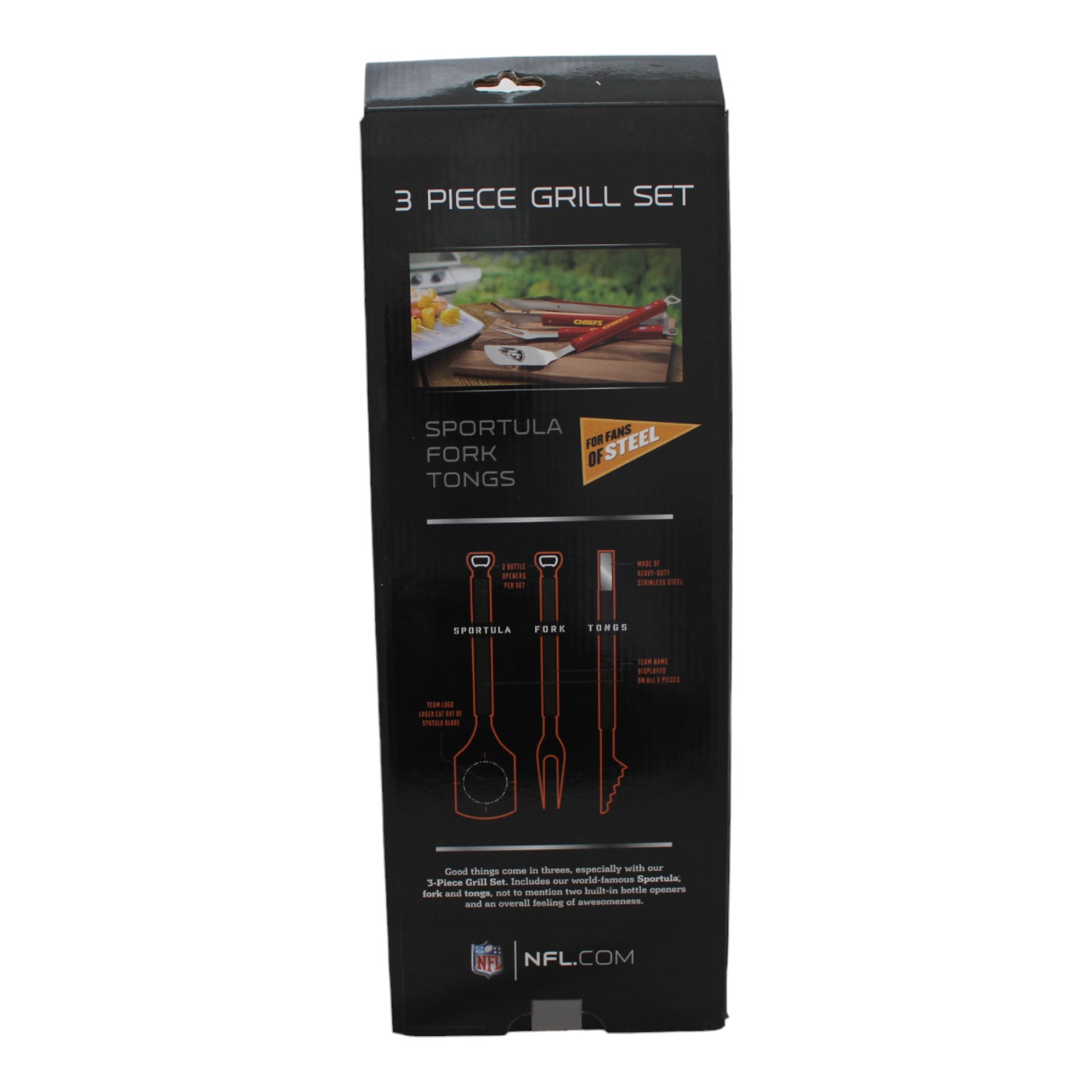 San Francisco 49ers Sportula 3 Piece Grill Set