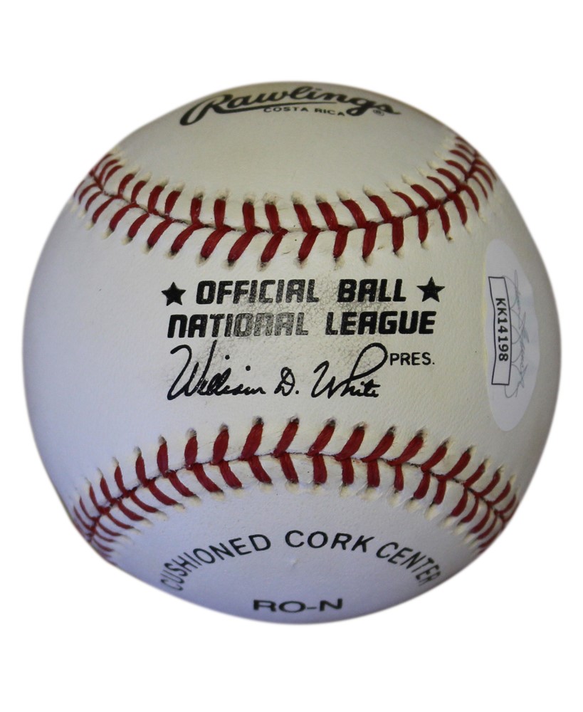 Ron Santo Autographed/Signed Chicago Cubs National League Baseball JSA 31042