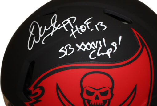Warren Sapp Signed Tampa Bay Bucs Eclipse Authentic Helmet w/insc BAS