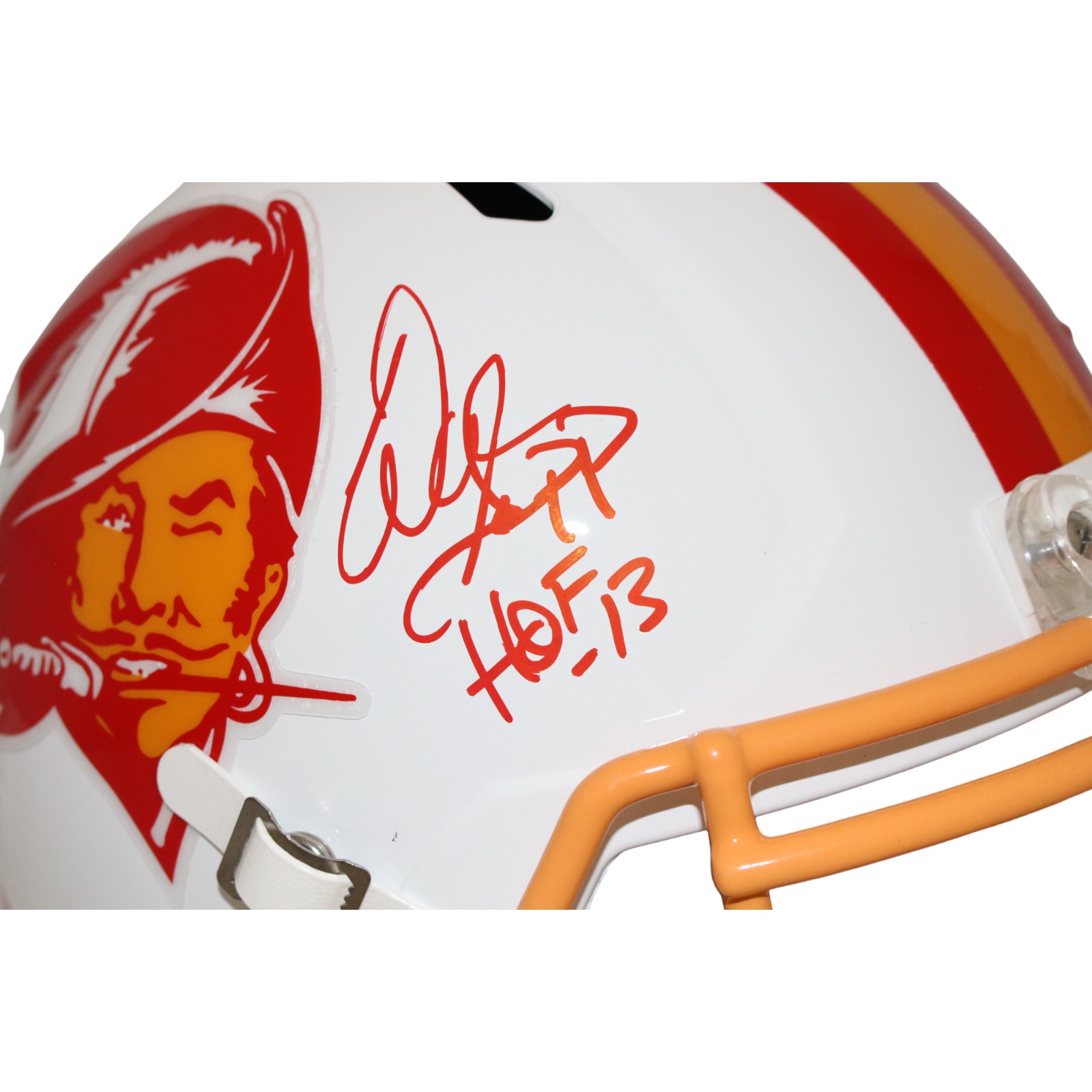 Warren Sapp Autographed Tampa Bay TB F/S Helmet HOF Beckett