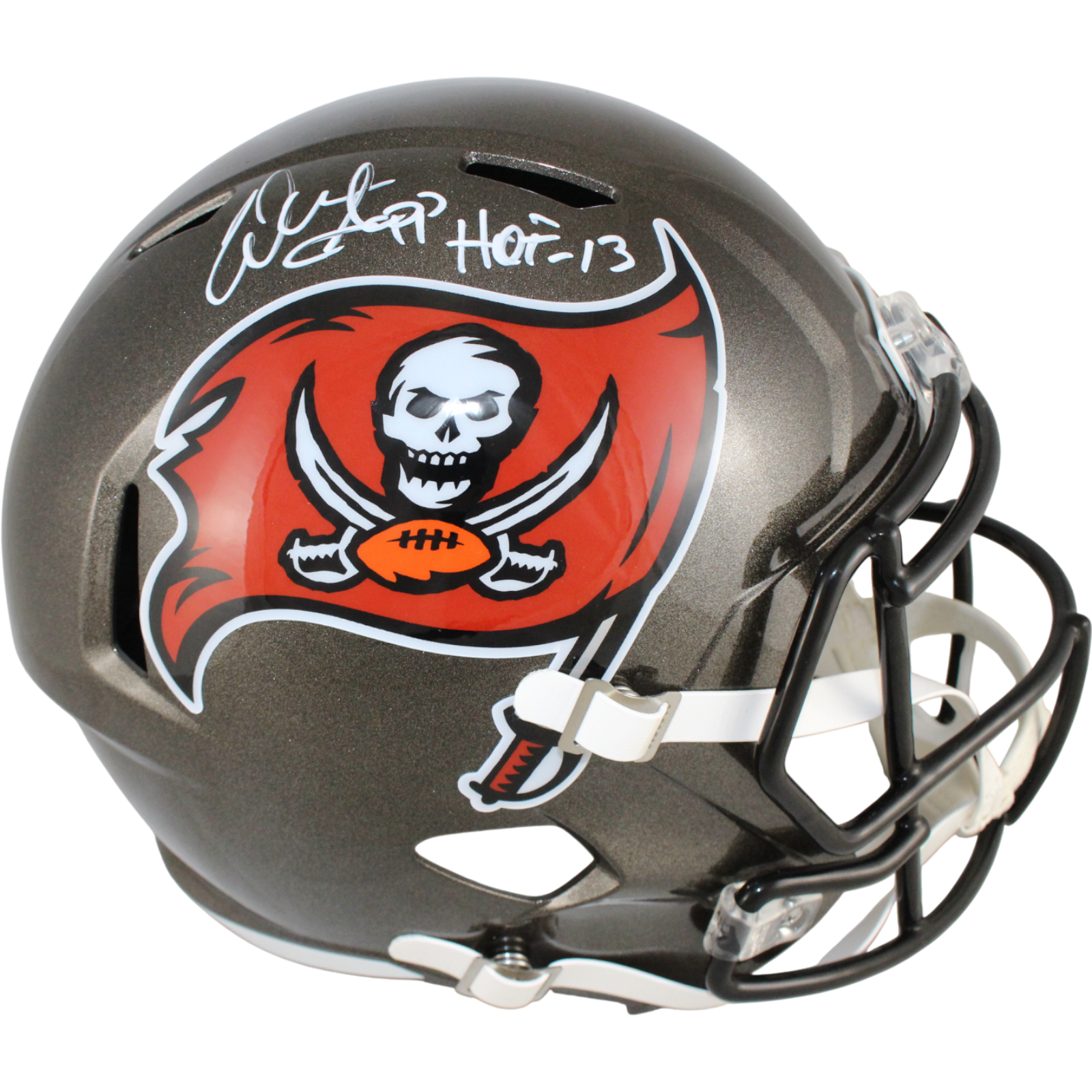 Warren Sapp Autographed Tampa Bay Buccaneers F/S TB Helmet HOF Beckett W 53292