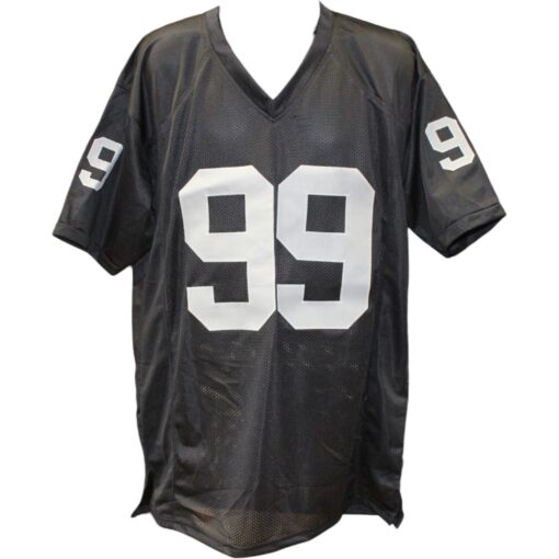 Warren Sapp Autographed/Signed Pro Style Jersey XL Black Beckett Witness 50182