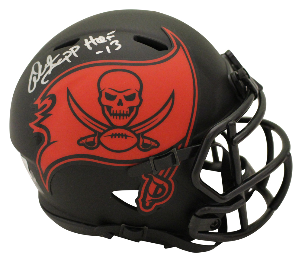 Warren Sapp Autographed Tampa Bay Buccaneers Eclipse Mini Helmet BAS