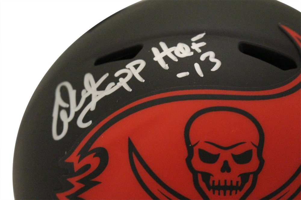 Warren Sapp Autographed Tampa Bay Buccaneers Eclipse Mini Helmet BAS