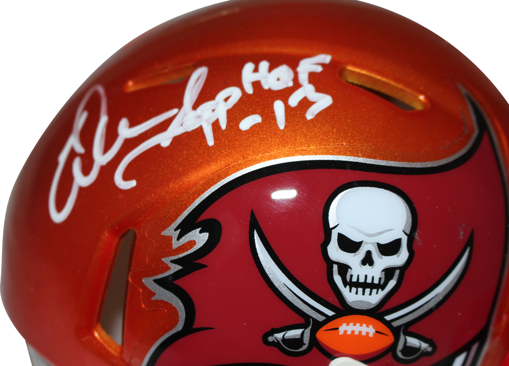 Warren Sapp Autographed Tampa Bay Buccaneers Flash Mini Helmet Beckett