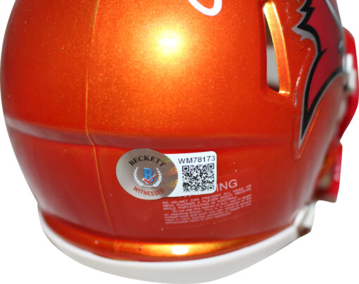 Warren Sapp Autographed Tampa Bay Buccaneers Mini Helmet Flash HOF Beckett 35977