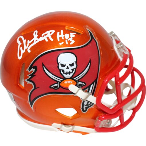 Warren Sapp Autographed/Signed Tampa Bay Buccaneers Flash Mini Helmet BAS 48805