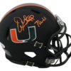 Warren Sapp Autographed Miami Hurricanes Black Mini Helmet The U JSA 25006